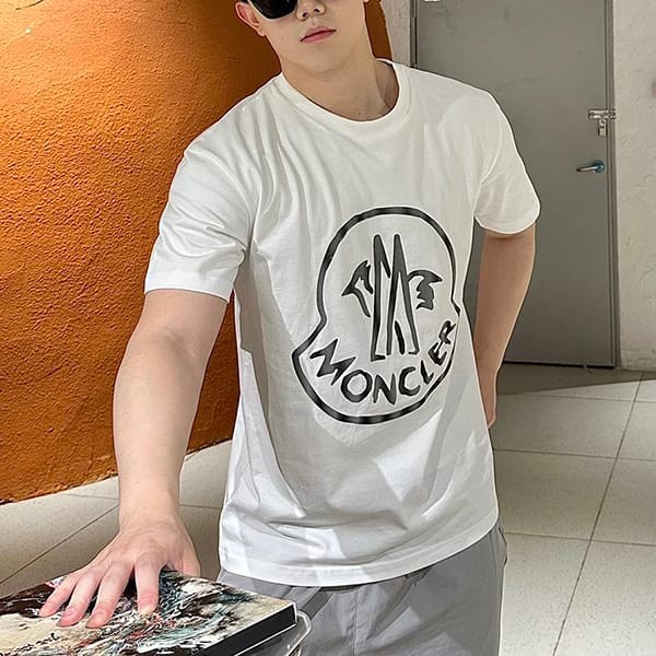 n級 おすすめモンクレール ロゴ Tシャツ 半袖 コットン パロディ mod84988